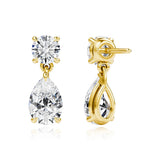 100% Real Moissanite Dangling Earrings For Women Lab Diamond Eardrop 925 Sterling Silver Jewelry Girl Valentine's Day Gift