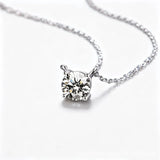 Moissanite Diamond 6.5/8/9/11mm Necklace For Woman Pendant 925 Silver Necklace For Women Chains Party Bridal Fine Jewelry