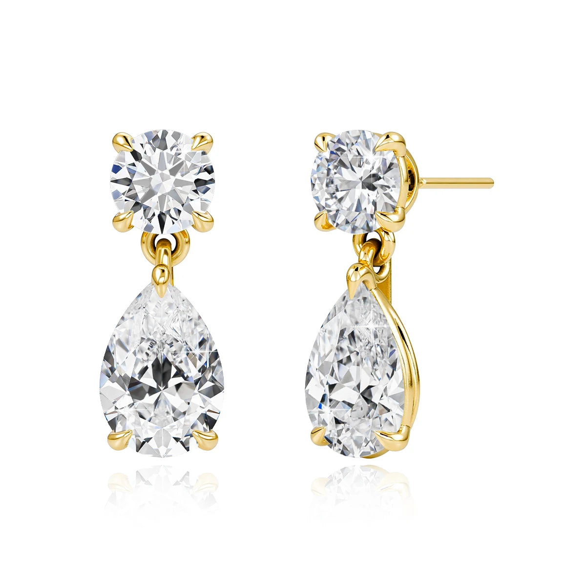 100% Real Moissanite Dangling Earrings For Women Lab Diamond Eardrop 925 Sterling Silver Jewelry Girl Valentine's Day Gift