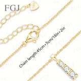 Moissanite Three Stones Pendant Necklace Round Cut 925 Sterling Silver D Color Fashion Engagement Wedding Fine Jewelry Wholesale