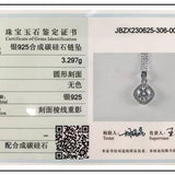 100% Moissanite Diamond Pendant Necklaces For Women 925 Sterling Silver Luxury Chain Trending Iced Bling Wedding Fine  Jewelry