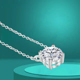 Moissanite Diamond 6.5/8/9/11mm Necklace For Woman Pendant 925 Silver Necklace For Women Chains Party Bridal Fine Jewelry