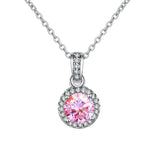 100% Moissanite Diamond Pendant Necklaces For Women 925 Sterling Silver Luxury Chain Trending Iced Bling Wedding Fine  Jewelry