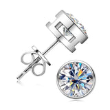 2ct Moissanite Earrings For Men Lab Diamond White/Yellow Gold Plated 925 Sterling Silver Stud Earring Luxury Fine Jewelry Women