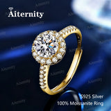 Moissanite Women's Ring Real 925 Sterling Silver D Color Shining Ring With Certificate Proposal Luxury Jewelry Gift
