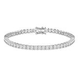 IOGOU 3mm Round Moissanite Full Tennis Bracelets 14k Gold Filled Bracelet for Women Men Couples GRA Certified Sparkling Jewelry