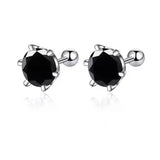 TY 0.3-2CT Moissanite Earrings 925 Sterling Silver Round Cut Stud Earrings Piercing Earrings for Men and Women Fine Jewelry