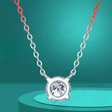 Moissanite Diamond 6.5/8/9/11mm Necklace For Woman Pendant 925 Silver Necklace For Women Chains Party Bridal Fine Jewelry