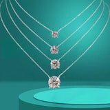 Moissanite Diamond 6.5/8/9/11mm Necklace For Woman Pendant 925 Silver Necklace For Women Chains Party Bridal Fine Jewelry