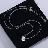 Moissanite Dia 6.5mm 0.5-5CT Woman Pendant Sier Necklace For Women Chains Party Bridal Fine Jewelry 925sterling Silver Necklace
