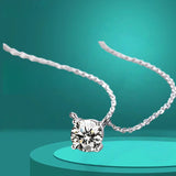 Moissanite Diamond 6.5/8/9/11mm Necklace For Woman Pendant 925 Silver Necklace For Women Chains Party Bridal Fine Jewelry