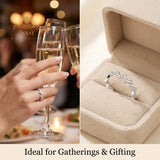 Moissanite Silver S925 Simple Ring Wave Full Diamond Ring Stacked Wearing Versatile Temperament Affordable Light Luxury Jewelry