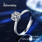 Moissanite Women's Ring Real 925 Sterling Silver D Color Shining Ring With Certificate Proposal Luxury Jewelry Gift
